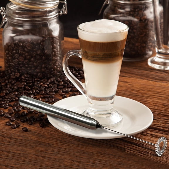 IFANLANDOR 1Pcs Handheld Milk Frother Wand 9.84in Whispering Quiet Motor for Espresso Mixer and Cappuccinos