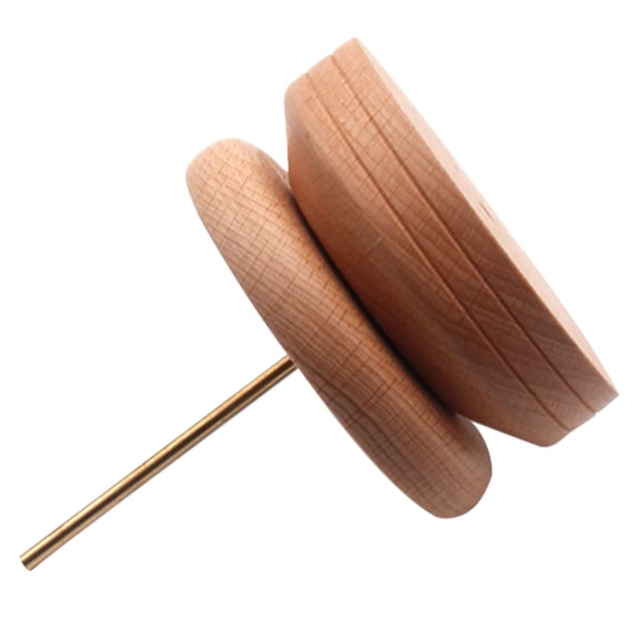 IFANLANDOR 1Set Beige Wood Spool Holder for Thread Spool Organizer Diy and Craft Projects