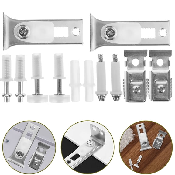 IFANLANDOR 1Set Bifold Barn Door Hardware Kit Stainless Steel Plated Silver Smooth Sliding Track Set