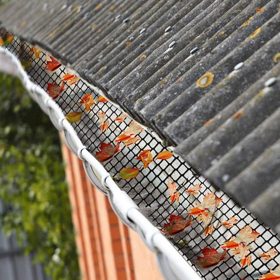 IFANLANDOR 1Set Black Plastic Mesh Gutter Guard Screen for Easy Installation and Durable Debris Protection