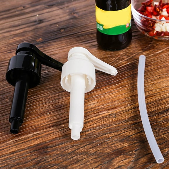 IFANLANDOR 1Set Bottle Pump with Press Head Black Plastic for Viscous Liquids At Home