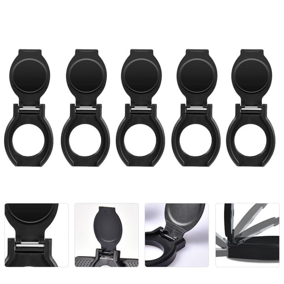 IFANLANDOR 1Set Camera Lens Cover Black Privacy Shield with Double Sided Tape for Webcam Use