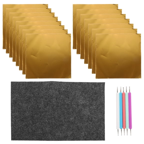 IFANLANDOR Decorative Metal Foil Sheet Assorted Color Smooth Engraving Art Project 1Set