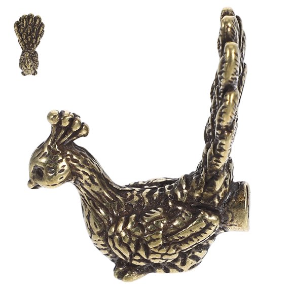 IFANLANDOR Antique Brass Peacock Drawer Pulls Golden Elegant Design Hardware