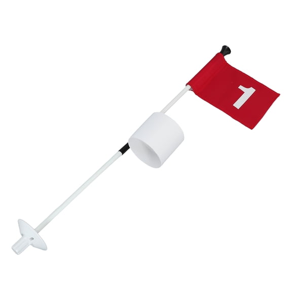 IFANLANDOR 1Set Golfing Flag with Lightweight Glass Fiber Pole and ABS Base for Training and Practice