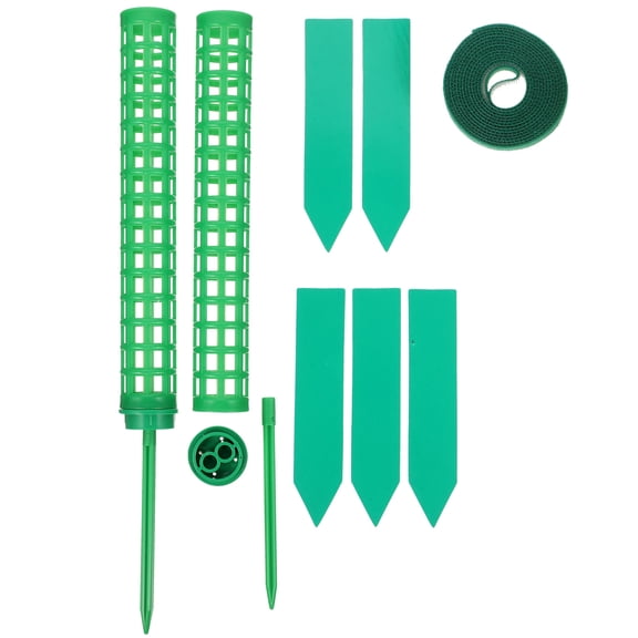 IFANLANDOR 1Set Green Plastic Moss Pole Plant Climbing Support Column for Flower Pot Trellis