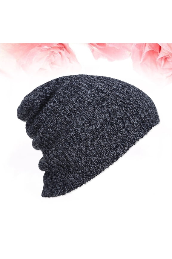 1Set Knit Caps For Men Knit Woolen Warmth For Men And Women Hiking