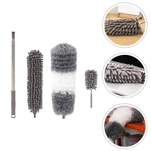 IFANLANDOR 1Set Microfiber Dusting Tool with Extendable Handle for Easy Cleaning of Surfaces
