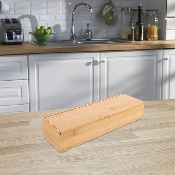 IFANLANDOR 1Set Rectangular Bamboo Chopstick Holders for Household Users in Kitchen