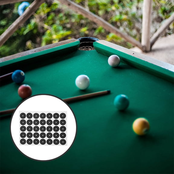 IFANLANDOR 2 Sheets of Pool Table Marker Dots Black Paper for Precision Spot Placement in Billiards Practice