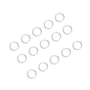 IFANLANDOR 200Pcs Mini Rings for Crafts and Diy Projects 7x6mm Stainless Steel