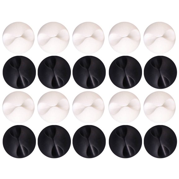 IFANLANDOR 20PCS TPR Cable Clips Wire Management for TV PC Laptop Home Office