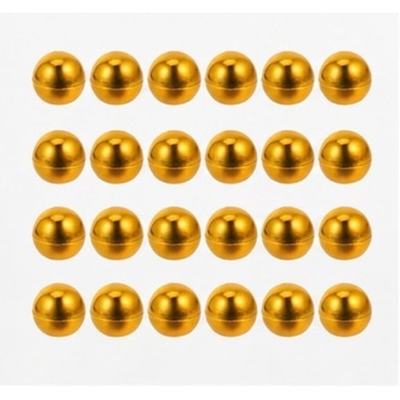 IFANLANDOR 20Pcs Durable Plastic Flag Pole Ball Topper Gold Finish for Yard and Porch Flags