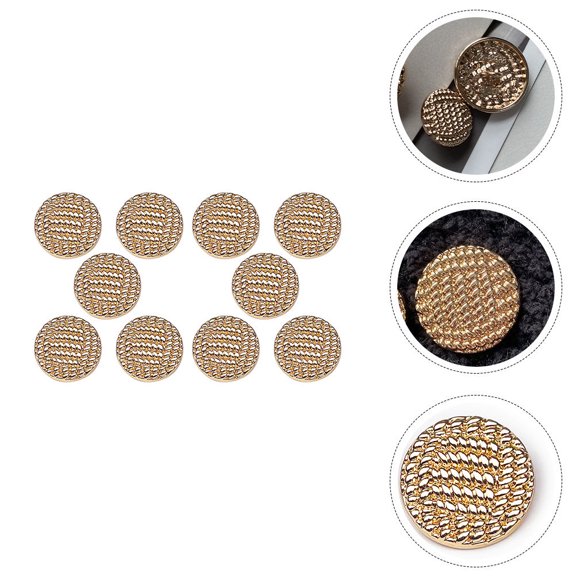 IFANLANDOR 20Pcs Golden Alloy Sewing Buttons European American Style Decorative Buttons for Apparel