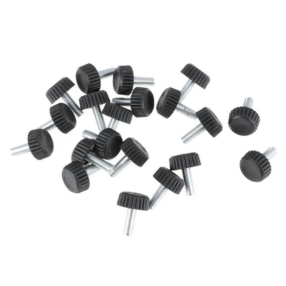 IFANLANDOR 20Pcs Leveling Foot Black Adjustable Foot Cups with Safe Plastic Base for Furniture