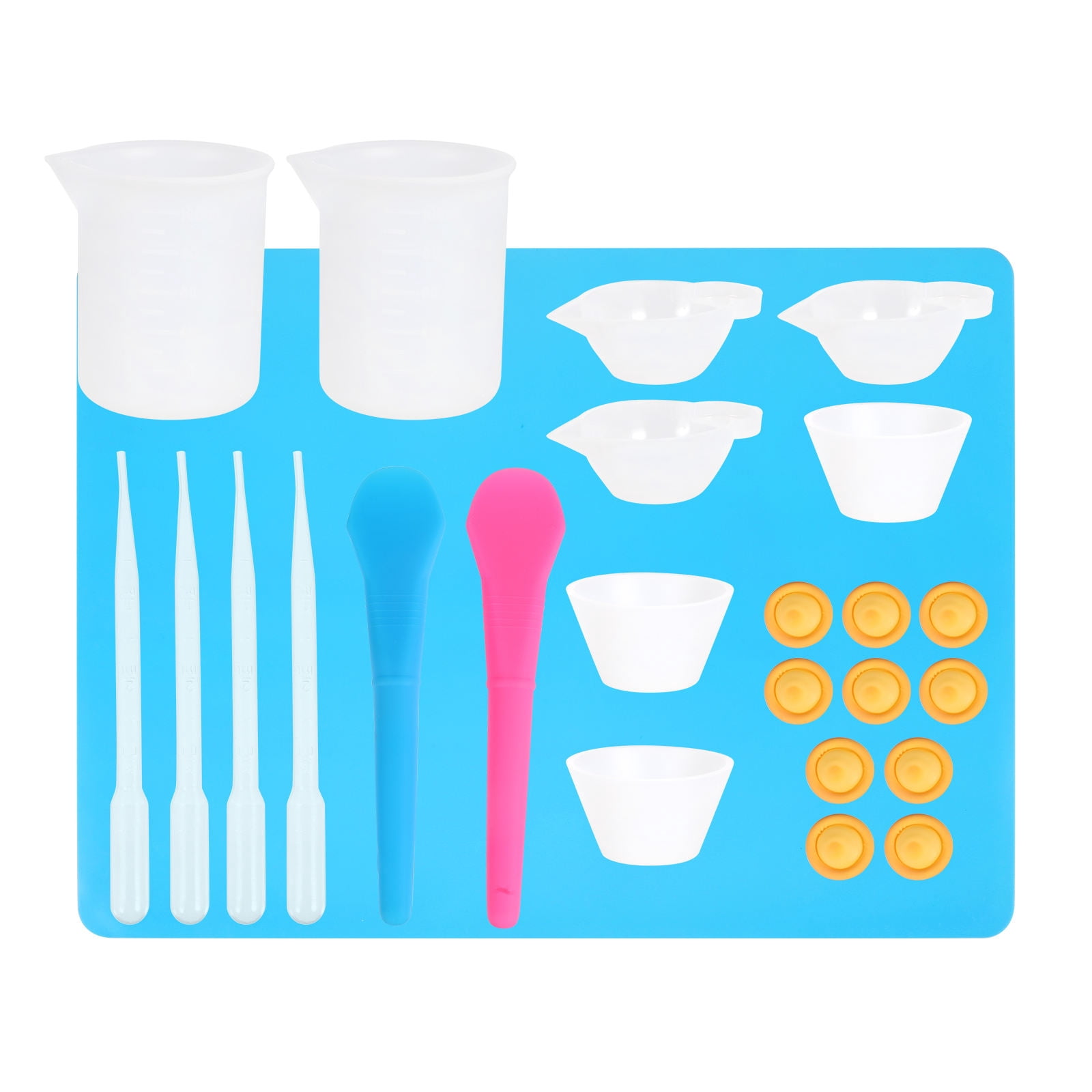 IFANLANDOR 27Pcs Silicone Dispensing Cup Measuring Tool for Pigment ...