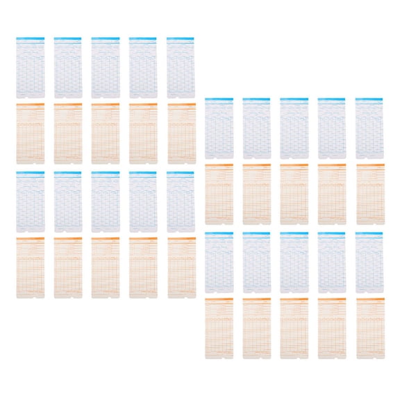 IFANLANDOR 285Pcs Office Use Employee Timecards Double Sided Paper Multi Color Attendance Sheets