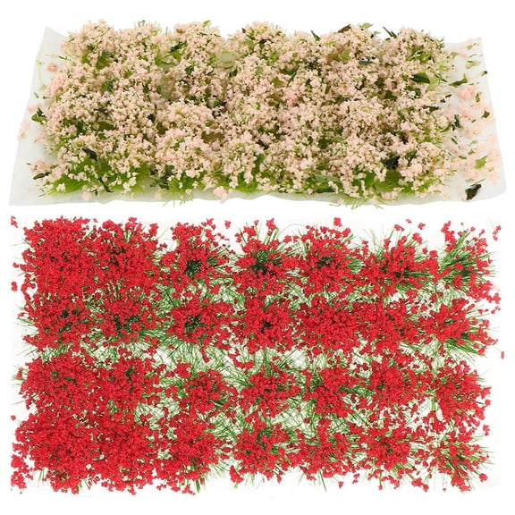 IFANLANDOR 2Boxes Static Grass Tuft Model Resin Grass Cluster for Model Railway and Landscape Design