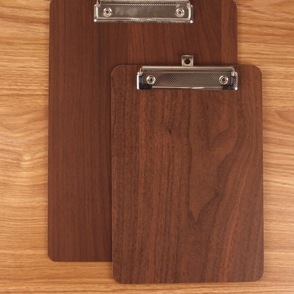 IFANLANDOR 2PCS Light Brown Menu Stand for Home Use 12.4x8.7in