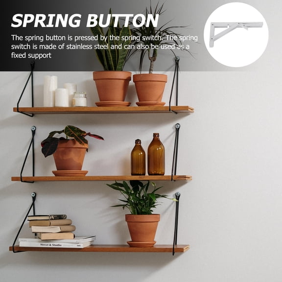 IFANLANDOR 2PCS Stainless Steel Triangle Shelf Brackets for Efficient Wall Mounting Projects