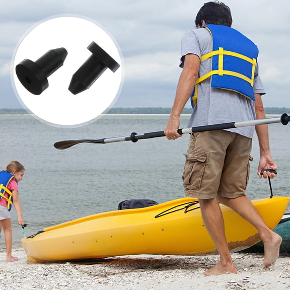 IFANLANDOR 2Pack Round Rubber Drain Plug for Kayaking Prevent Water Penetration