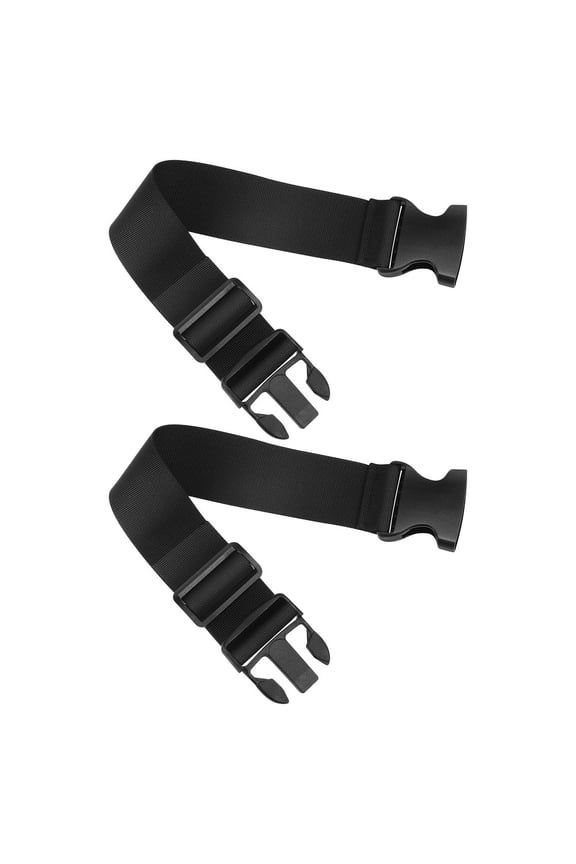 2Pcs Adjustable Luggage Straps with Buckles Wear Resistant Nylon Straps for Backpack and Suitcase