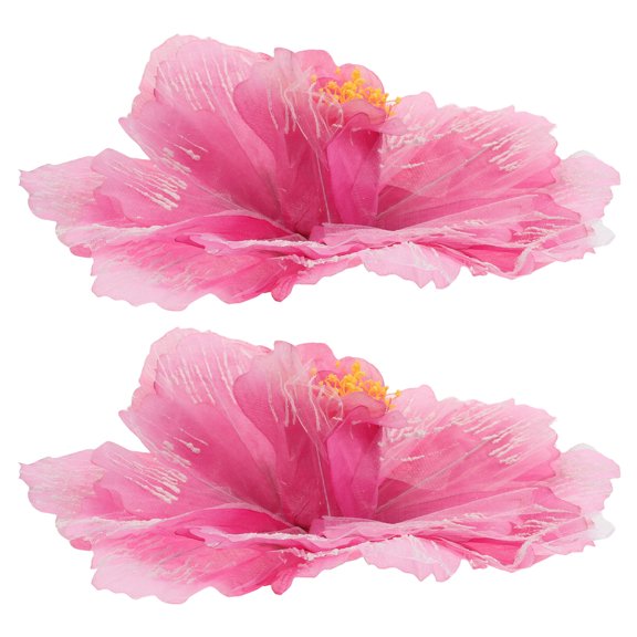 IFANLANDOR 2Pcs Artificial Silk Peony Flower Prop for Cheerleading, Festivals and Birthday Party Favors