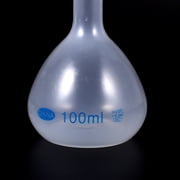 IFANLANDOR 2-Pack Plastic Flasks, White Lab Measuring Bottles for Classroom Laboratory Supplies