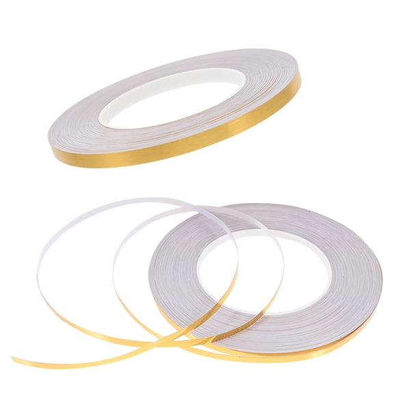 IFANLANDOR 2Pcs Durable Plated Gold Sticker Labels for Home and Office Wall Tile Border Decoration