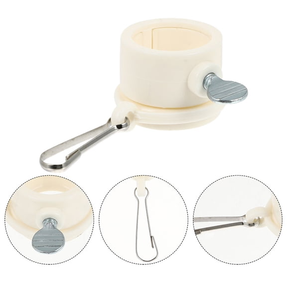 IFANLANDOR 2Pcs Easy Install Rotating Flag Clips Beige for Garden Flags with Durable Construction