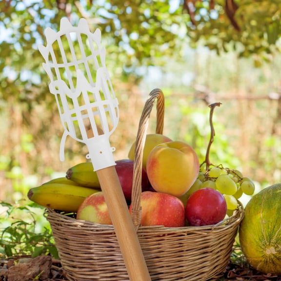 IFANLANDOR 2Pcs Fruit Picker Basket for Pear Peach and Arbutus Fruit Picking with Durable Plastic Material