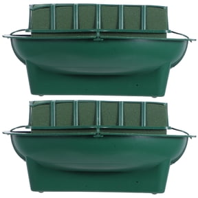 IFANLANDOR 2Pcs Versatile Green Floral Foam Bowls for Home and Wedding Decoration