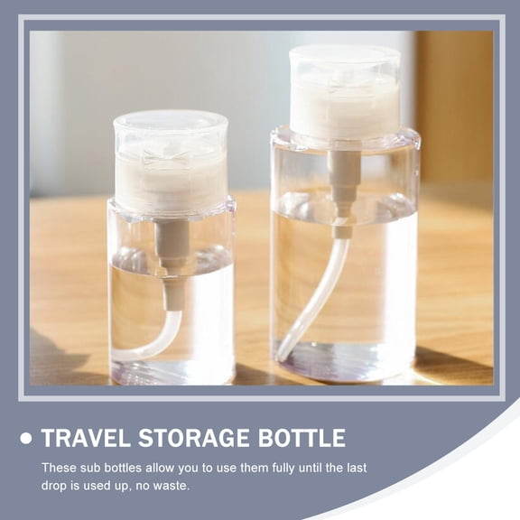 IFANLANDOR 2Pcs Leakproof Petg Liquid Holder Bottles Transparent Reusable Travel Storage Sub Packing