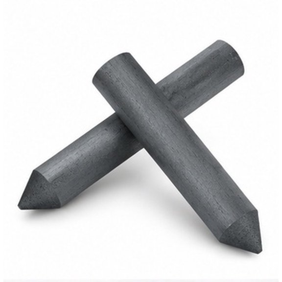 IFANLANDOR 2Pcs Light Industry Graphite Rod Black Durable Conductive Electrode for Chemical Equipment