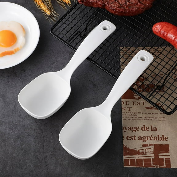 IFANLANDOR 2Pcs Long Handle Porridge Spoon for Kitchen Tool and Professional Kitchens