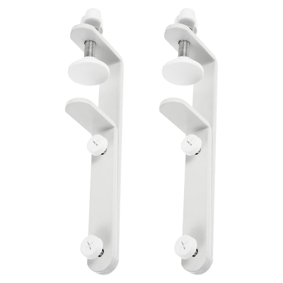 IFANLANDOR 2Pcs Pegboard Panel Support Bracket Iron White for Desk Accessories Office