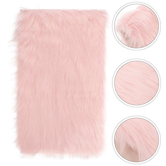 IFANLANDOR Pink Faux Fur Live Stream Background Portable and Foldable for Product Display 2Pcs