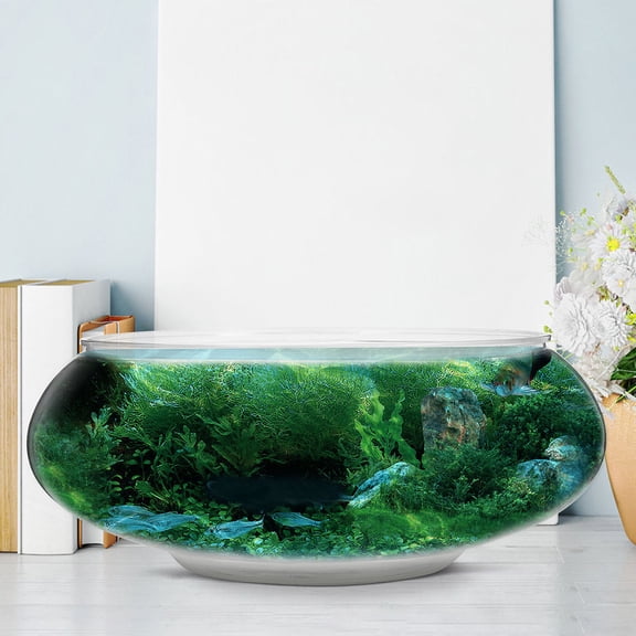 IFANLANDOR 2Pcs Portable Plastic Fish Tank with High Break Resistance for Home Use