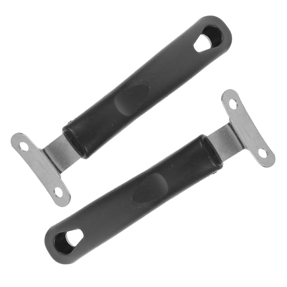 IFANLANDOR 2Pcs Replaceable Pot Handle Black Ergonomic Pan Handle with Pre Hole for Easy Installation