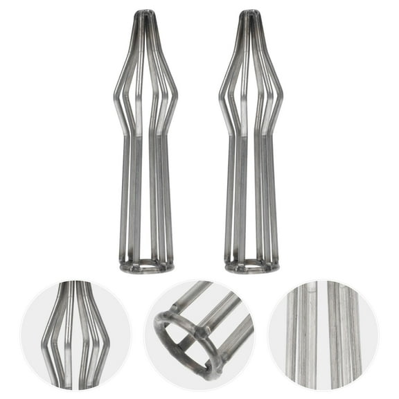 IFANLANDOR 2Pcs Roaster Rack For Home Grilling 4.32X0.94X0.94Inch Stainless Steel