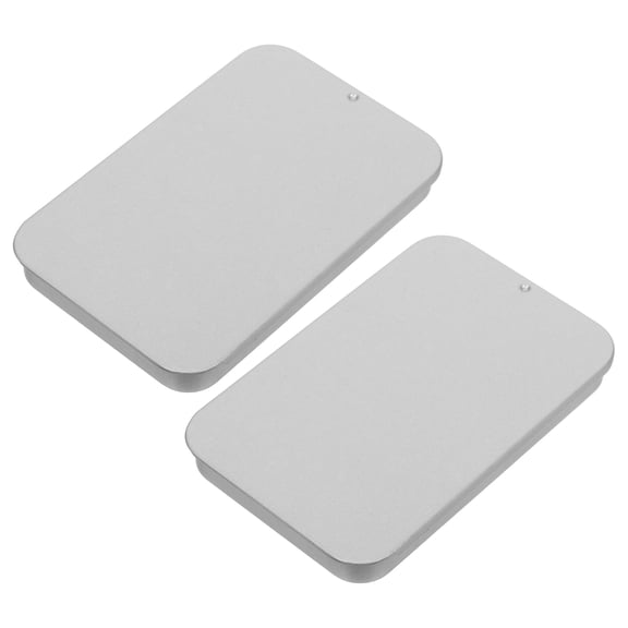 IFANLANDOR 2Pcs Small Slide Top Tin Boxes Metal Tinplate Storage Organizer for Balm and Lipstick