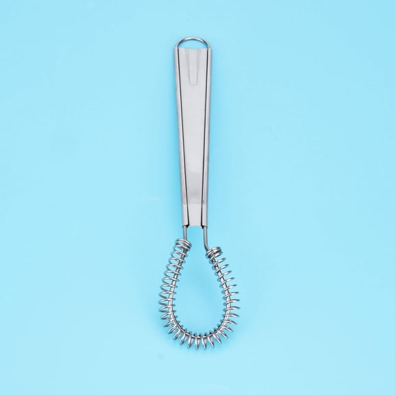 IFANLANDOR 2Pcs Spring Manual Whisk for Whisking Kitchen Tool Silver