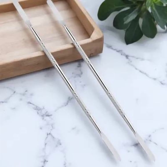 IFANLANDOR 2Pcs Stainless Steel Spudger Tool for Repairing Phones Laptops Tablets Durable Plated Silver Metal