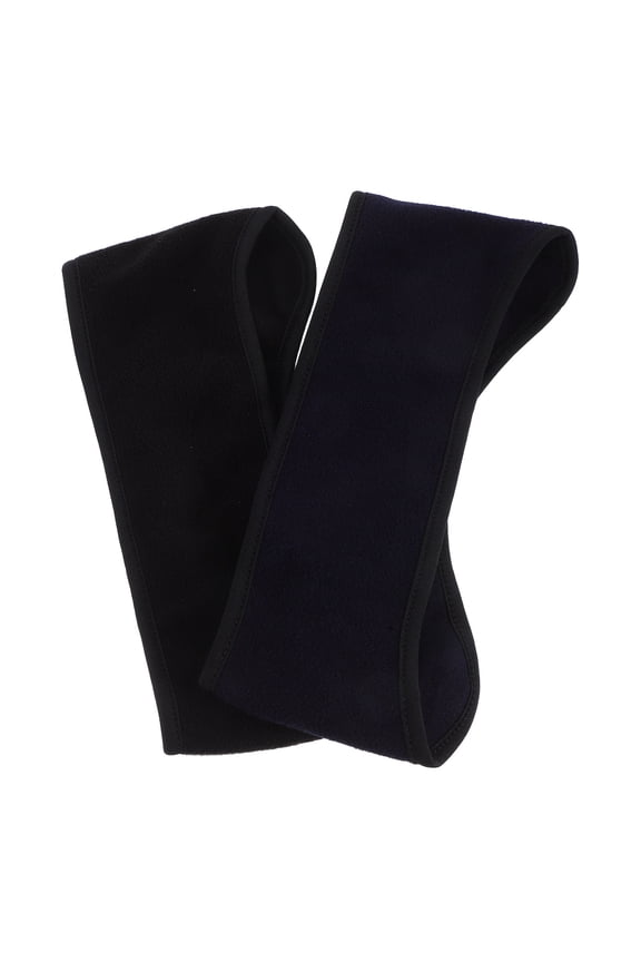 2Pcs Thermal Fleece Headband for Outdoor Sports with Breathable Sweat Wicking Fabric