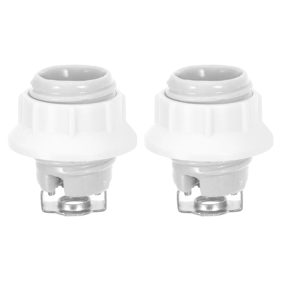 IFANLANDOR 2Pcs Versatile Ceramic Lamp Socket Replacement for Pendant Lights Wall Sconces and Fans