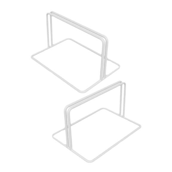 IFANLANDOR 2Pcs White Iron Heavy Duty Refrigerator and Freezer Separator Base with Easy Installation Feature