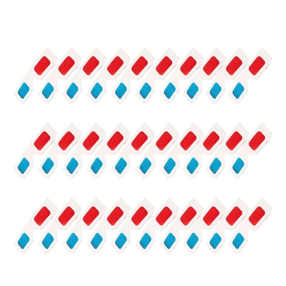 IFANLANDOR 30Pcs 3D Cardboard Glasses White Anaglyph Eyewear Lightweight Portable for Movies