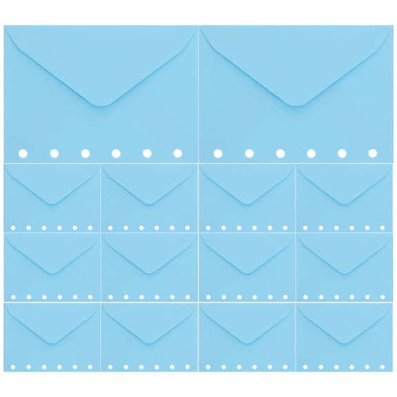 IFANLANDOR 30Pcs Recycled Paper A7 Binder Envelope Inserts for Document and Cash Organization