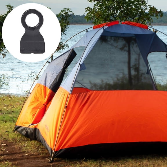IFANLANDOR 30Pcs Strong Plastic Tent Corner Fixing Rings for Outdoor Camping and Ground Fabric