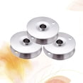 thumbnail image 1 of IFANLANDOR 3Pcs Metal Bobbins for Sewing Machine Iron Spools Flat Silver 2.9x1.0x0.3in, 1 of 8
